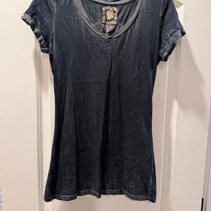 Elegant Black V-Neck Women's Tee